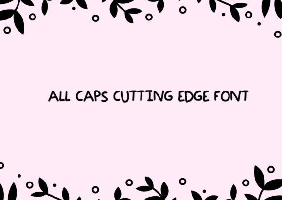 All Caps Cutting Edge: A Bold Display Font for Modern Web Design