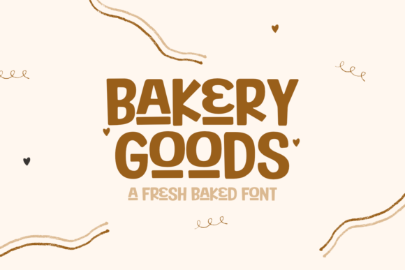 Bakery Goods Font: Vintage Charm for Handmade Labels & Printables
