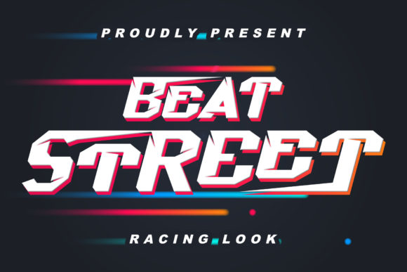Beat Street: A Racing-Inspired Display Font for Handmade Projects