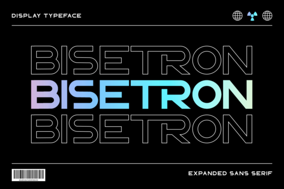 Bisetron: A Bold Robotic Display Font for Branding Projects