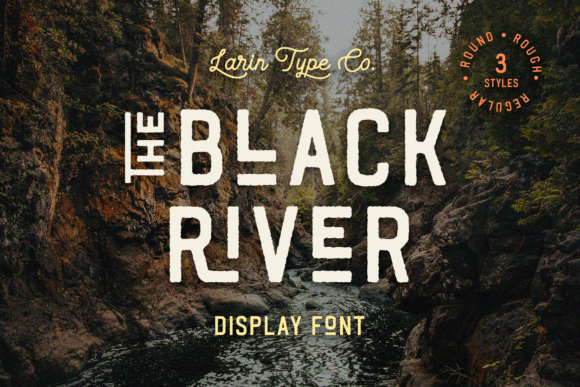 Black River: A Vintage Display Font for Handmade Crafters