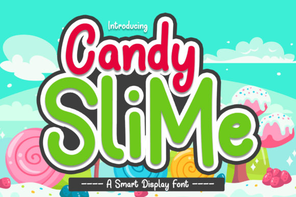Candy Slime: A Futuristic Display Font for Digital Designers