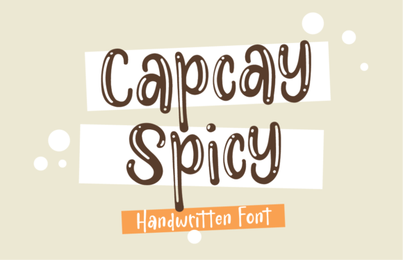 Capcay Spicy: A Quirky Display Font for Handmade Products