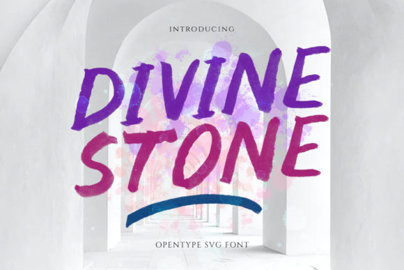 Divine Stone: The Brush Display Font for Standout Marketing