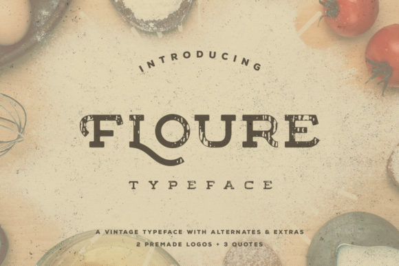 Floure Slab Serif Font: Vintage Charm for Handmade Products
