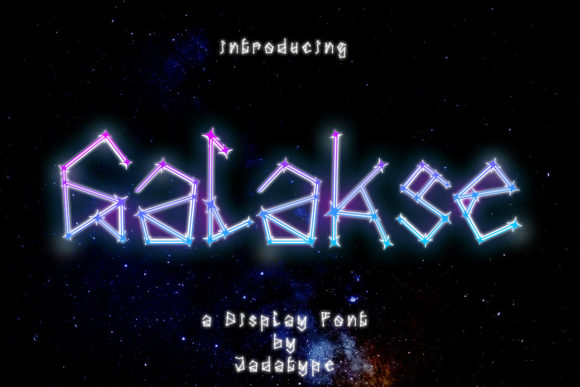 Galakse: A Playful Display Font for Small Business Brands