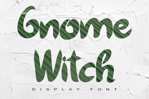 Gnome Witch: A Paint-Brushed Display Font That Feels Handmade, Not Hokey