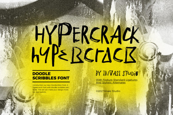 Hypercrack Font Brings Grit and Energy to Editorial Design