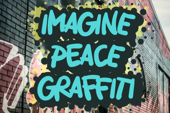 Imagine Peace Graffiti Font Adds Charm to Every Business Touchpoint