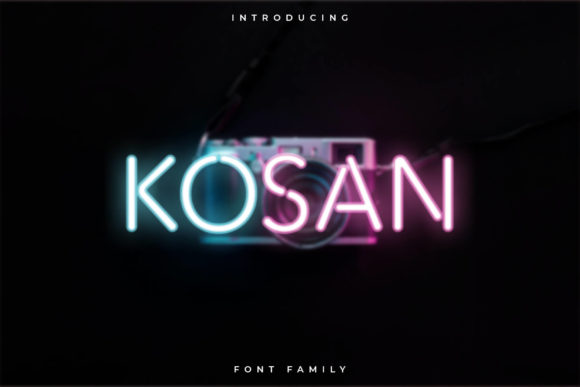 Kosan: A Modern Display Font for Digital Brand Identity