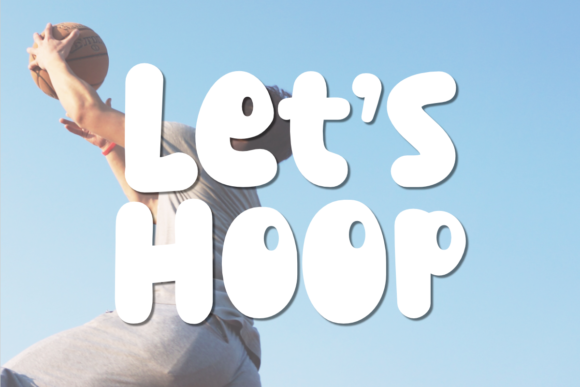 Let's Hoop: A Bold Display Font for Crafters and Makers