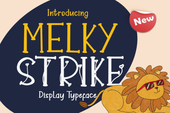 Melky Strike: A Quirky Display Font for Makers