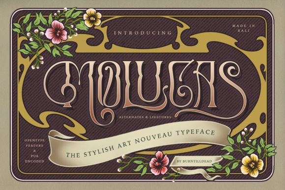 Molucas: A Vintage Display Typeface for Branding