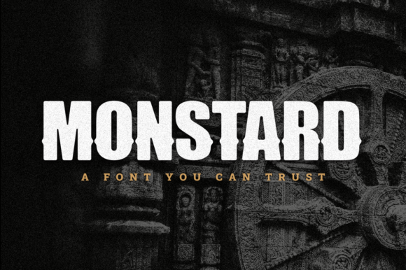Monstard: A Bold Display Font That Means Business