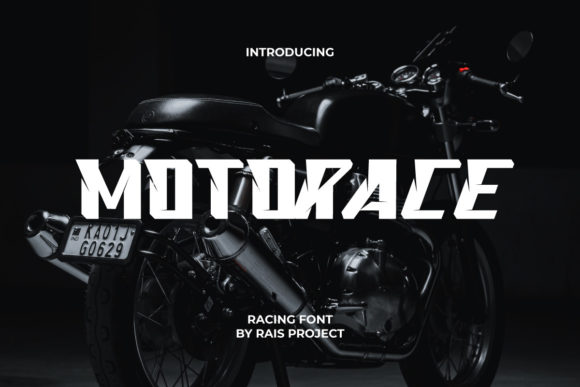 Motorace Font: Bold Sporty Display Typeface for Crafters