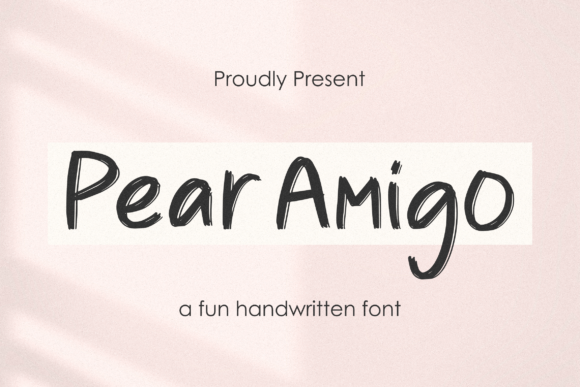 Pear Amigo: A Handwritten Font for Digital Design