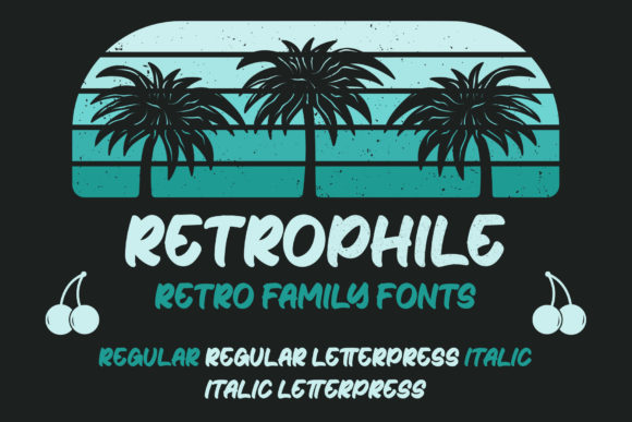 Retrophile: A Brushed Vintage Display Font for Crafters