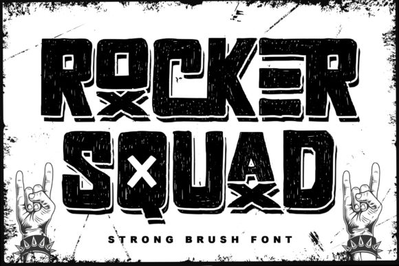 Rocker Squad: A Bold Display Font for Standout Branding