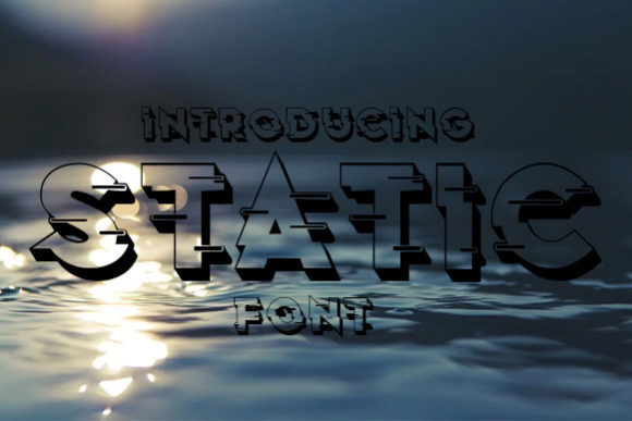 Static Display Font for Makers and Product Creators