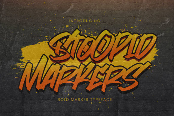Stoopid Markers: A Graffiti Font for Bold Editorial Design
