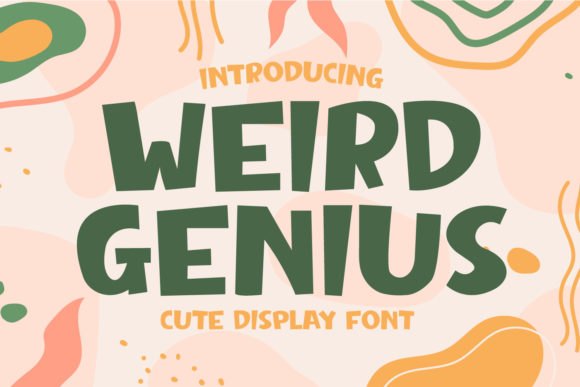 Weird Genius: A Playful Display Font for Bold Campaigns